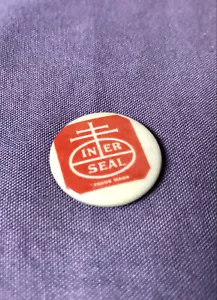 Vintage Original “Iner Seal” Nabisco Trademark Advertising Logo Celluloid Pin - Picture 1 of 3
