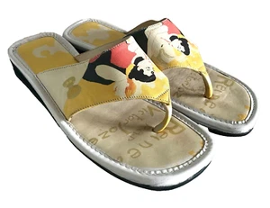 Icon Leather Art Sandals Henri Toulouse-Lautrec Reine de Joie 1892 Poster Size 7 - Picture 1 of 11