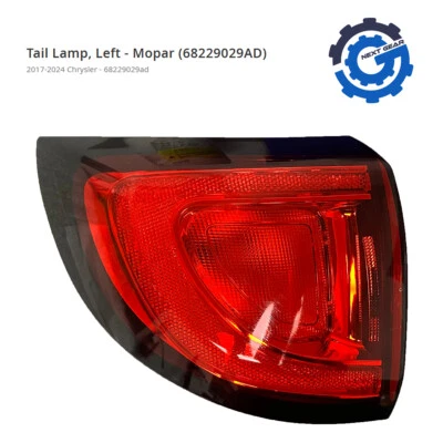 Nuevo OEM Mopar Luz Trasera Izquierda Lámpara Exterior 2017-2024 Chrysler Pacifica 68229029AD Foto 1 de 4