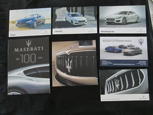 Juego de catálogo Maserati 2015-2017 Granturismo MC Sport cupé Levant Ghibli folleto - Imagen 1 de 12