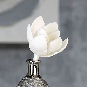 38059 Decoración Flor Espuma Flor Tulipán Diámetro 8cm Altura 15cm Blanco - Imagen 1 de 1