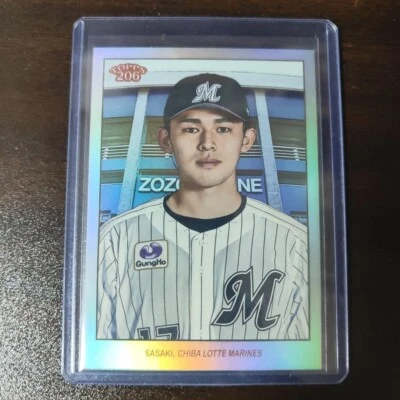 2023 TOPPS 206 Roki Sasaki /99 NPB Baseball #165 Chiba Lotte card MLB - Image 1 of 2
