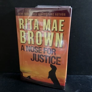 SIGNED Stated 1st Edition A Nose for Justice by Rita Mae Brown 2010 HC Mylar DJ - Picture 1 of 5