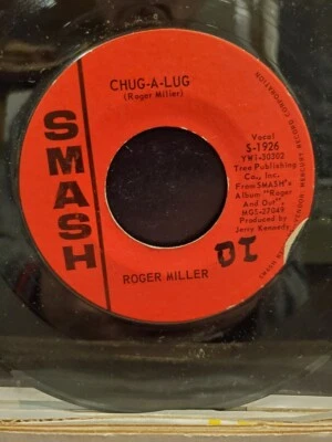 ROGER MILLER 7" 45 RPM "Chug-A-Lug" & "Reincarnation" VG condition - Image 1 of 4