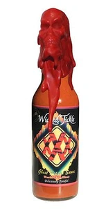 Salsa picante Ghost Pepper Chipotle Wicked Cosquillas XXX Cera Calavera Bhut - Imagen 1 de 7
