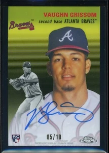 Autógrafos de aniversario Topps 2023 cromo platino negro CPAVGR Vaugh Grissom/10 - Imagen 1 de 2