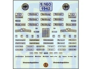 TL-Decals 1942 - Decals Ep.II Bahnhof & Bahnsteig-Beschilderungen - Spur N - NEU - Bild 1 von 1