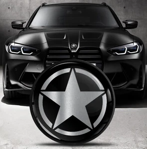 82mm Motorhaube/Kofferraum Emblem Badge kompatibel mit BMW (Ref 51148132375) Silver Star - Bild 1 von 5