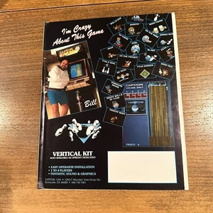Capcom Bowling NUEVO original juego arcade flyer, Capcom 1988 - Imagen 1 de 2