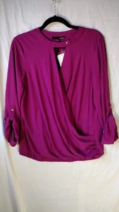 Ro & De Magenta Top Blouse Size Medium - Picture 1 of 6