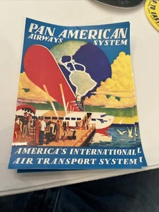 Calcomanía de viaje estilo vintage de PAN AMERICAN Airways/pegatina de vinilo, etiqueta de equipaje - Imagen 1 de 1