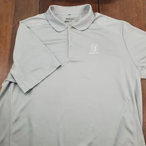 Nike Golf Tour Performance Dri Fit Polo Shirt Size XL Mens TPC San Antonio Gray - Picture 1 of 12
