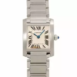 Cartier Tank Francaise SM W51008Q3 Quartz Cream Dial Ladies Watch 90267915 - Picture 1 of 7