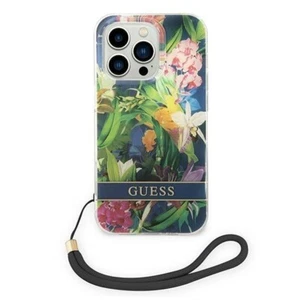 Coque Guess rigide avec sangle � fleurs pour Apple iPhone 14 Pro Max 6,7 - Imagen 1 de 4