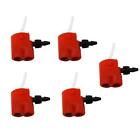 Dual Head Tyre Inflator Pump Portable Bike Bicycle Cycle Valve Adapter Pack of 5