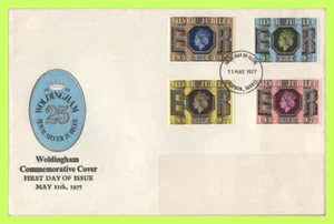 G.B. 1977 Silver Jubilee set on Woldingham u/a First Day Cover, Croydon FDI - Picture 1 of 1