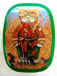 Collectible Silver Crane's Sweet Dream Oval Character Tin Scarecrow - Picture 1 of 5