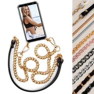 Phone Chain For Xiaomi Mi A2 Lite Case with Metal Strap Phone Crossbody Bag - Picture 1 of 18