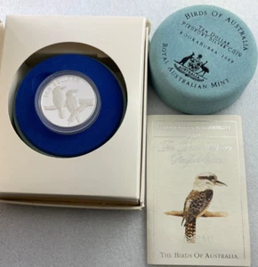 1989 $10 Silver Piedfort Kookaburra Coin - Birds of Australia Series - 40g - RAM - Picture 1 of 7