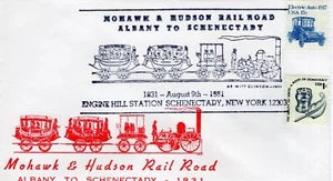 MOHAWK & HUDSON RAIL ROAD, SCHENECTADY, NY 1981 FDC18346 - Bild 1 von 1