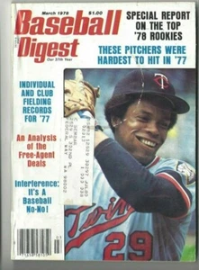 1978 Baseball Digest Magazin, Rod Carew, Minnesota Twins FAIR - Bild 1 von 1