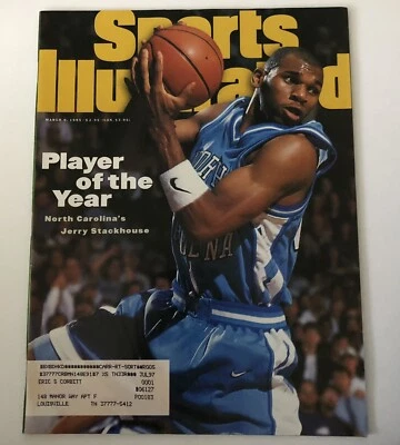 Jerry Stackhouse UNC Carolina 6 de marzo de 1995 Sports Illustrated Tar Heels Foto 1 de 3