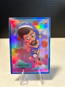 2023 Leaf Metallic Imaginations HOLO REFRACTOR BLUE /49 Stephen Curry Warriors - Picture 1 of 2