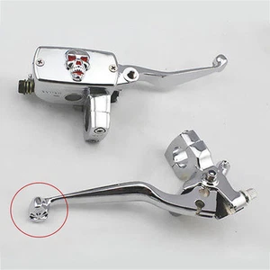 Palancas de embrague de freno de control de cráneo de 1" para Harley Honda Cruiser Chopper - Imagen 1 de 7