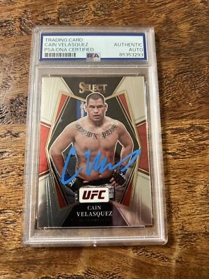 Cain Velasquez IP Signed Panini Select Card Psa Dna Coa Slab Autographed UFC - Image 1 of 2