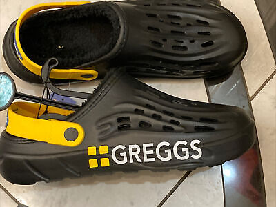 Sandali Da Uomo GREGGS X Primark Croc Clog Style UK 9 - Nuovi Greggi Foderati In Pelliccia L • 14.72€