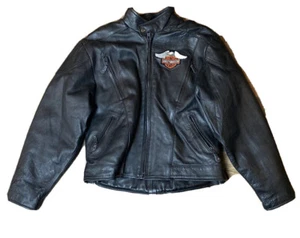 Hot Leathers LEDERJACKE Harley Davidson Motorrad ZAUBER zwei Patches - Bild 1 von 12