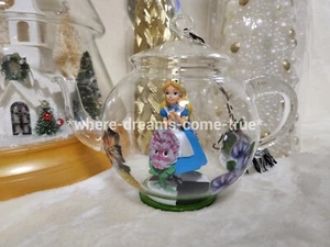 Disney Parks Alice in Wonderland Glass Teapot Ornament NWT - Picture 1 of 6