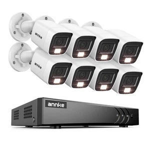 ANNKE 8CH 3K 5MP Lite DVR 1080P Color Security Camera System AI Human Detection - Picture 1 of 15