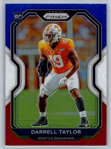 Panini 2020 Certificato #164 Darrell Taylor Prizm Rosso Bianco e Blu - Foto 1 di 2