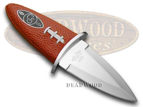 Canal Street Fixed Blade Football Knife Genuine Leather Sport Collectible CTF-10