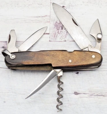 Vintage BARGEON FRANCE Sportsman’s Utility Knife Horn Handles High Quality - Image 1 of 4
