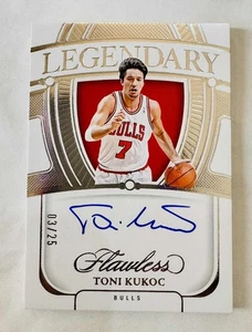 Toni Kukoc 2023-24 Panini Flawless Legendary Autograph Auto /25 - Picture 1 of 1