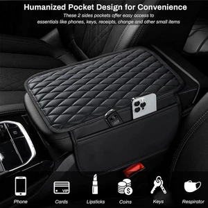 Car Center Console Cover Waterproof Armrest Protector Box for SUV Truck Vehicle - Picture 1 of 10