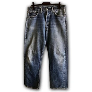 1960s Levi's 501 Big E Vintage Jeans Original Early Type W35 L30 Rare F/S - Picture 1 of 20