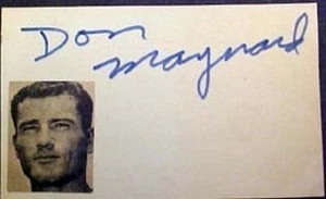 DON MAYNARD "NEW YORK JETS" AUTOGRAPHED SIGNATURE CUT CARD - Bild 1 von 1