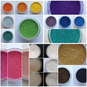 15 COLOUR SET Cosmetic Grade Mica Powder (15g) For Handmade Crafts And Cosmetics - Picture 1 of 11
