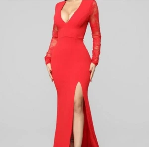 Maxi Vestido Moda Nova Emocionante Romance Rojo X-Pequeño XS - Imagen 1 de 5