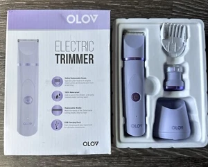 OLOV Bikini Trimmer for Women Electric Wet Dry Body Shaver Groomer Charging Dock - Picture 1 of 2