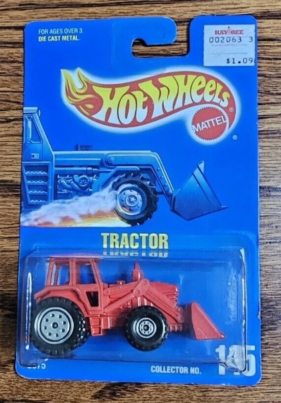 Tractor Hot Wheels 1991 vintage rojo #2075 nº 145, nuevo Foto 1 de 1