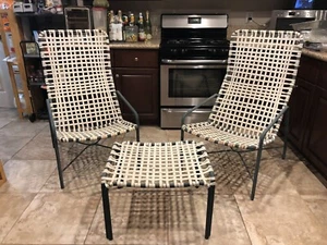 💥 Brown Jordan HIGH BACK patio Chairs & Side Table - Picture 1 of 9