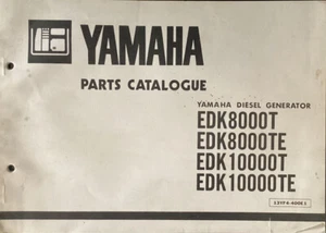 Yamaha genuine-parts book  EDK8000T EDK8000TE EDK10000T  DIESEL GENERATOR 1983 - Picture 1 of 1