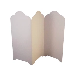 DL 3 Panel Screen Card Blanks & Envelopes - 5 Pack - 300gsm White Card - Picture 1 of 1