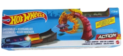 Novo Hot Wheels Lançador Flame Jumper Ação Acrobacia Verde Carro de Corrida Frete Grátis  - Imagem 1 de 4