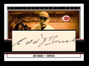 2002 Legendary Cuts SP Auto Autograph Edd Roush 94/101 - Picture 1 of 2