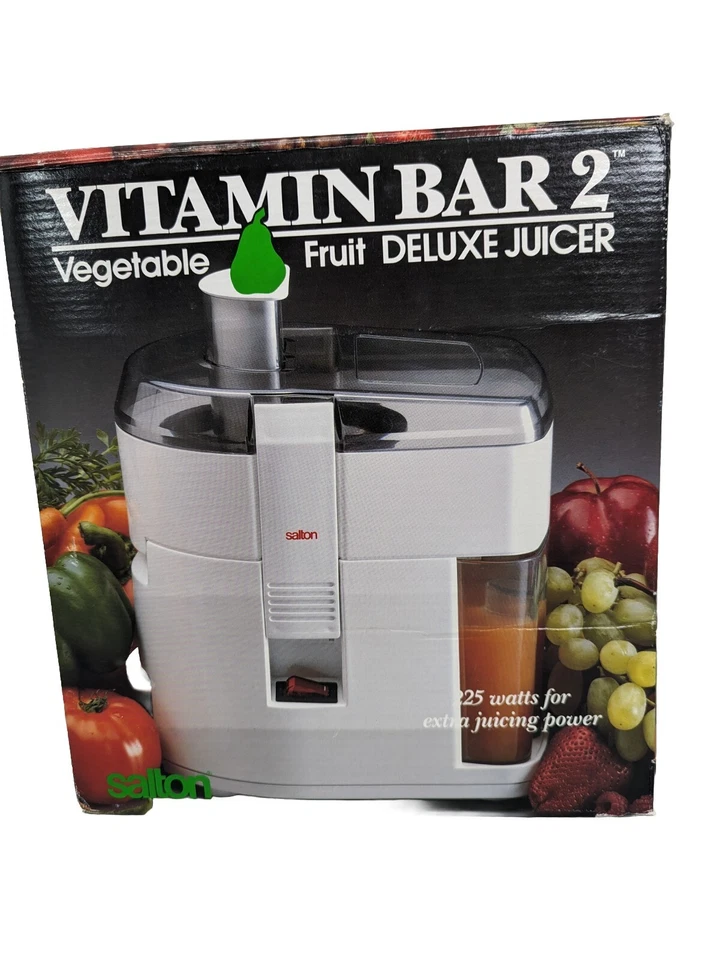 Exprimidor Salton Vitamin Bar 2 JC4 Frutas Verduras Deluxe 225 vatios con caja original Foto 1 de 4